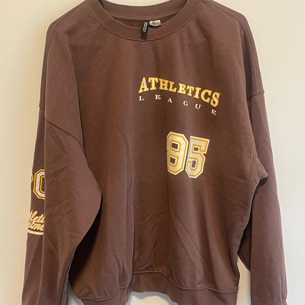 Brown H&M Athletics League Sweatshirt